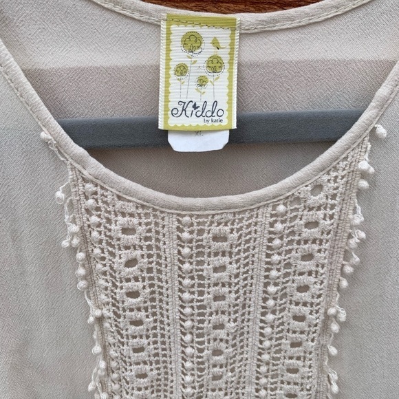 Flowy Kiddo by Katie‎ girls boho long sleeve top with split in sleeve sz XL - Picture 2 of 4